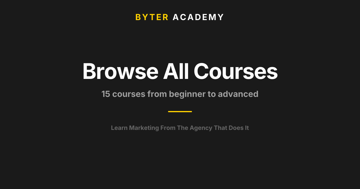 Browse All Courses — Byter Academy